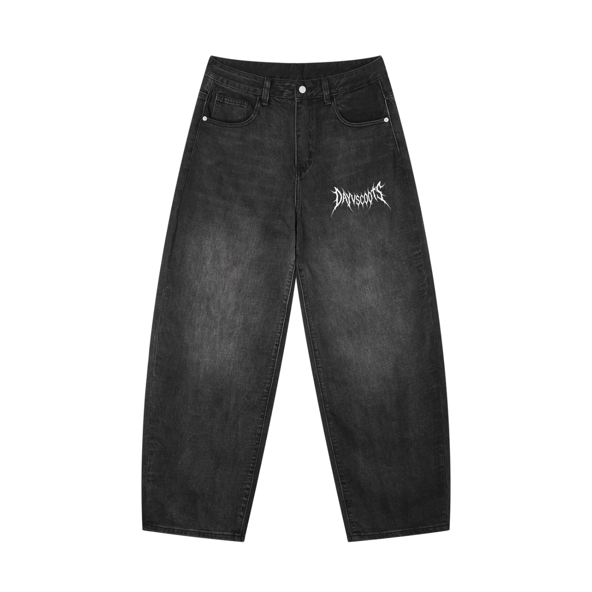 Men's Sunfade Vintage Wash Barrel Leg Jeans - Front