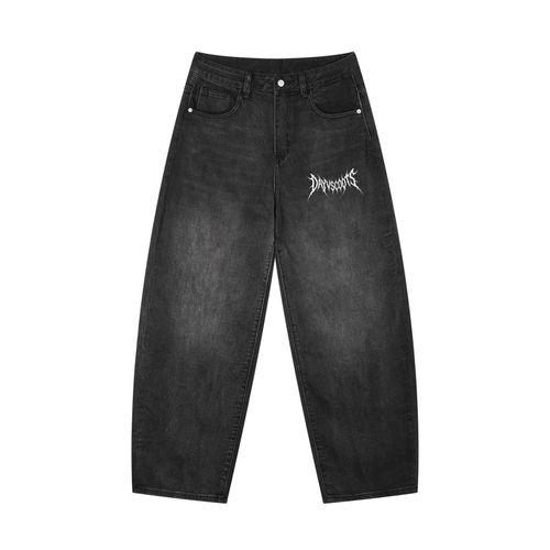 Men's Sunfade Vintage Wash Barrel Leg Jeans - Front